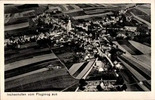 Ak Inchenhofen in Schwaben, Fliegeraufnahme