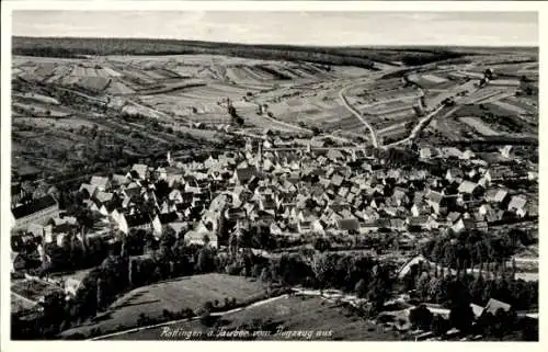 Ak Röttingen an der Tauber Unterfranken, Fliegeraufnahme