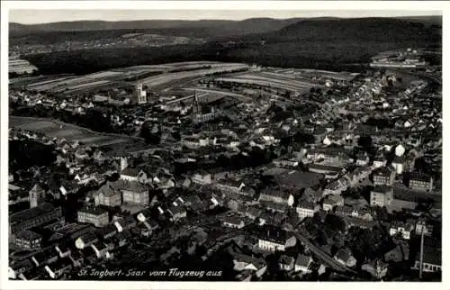 Ak Sankt Ingbert im Saarland, Fliegeraufnahme