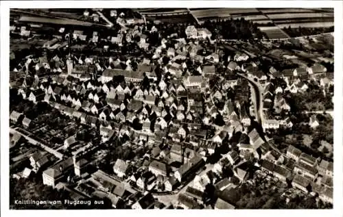 Ak Knittlingen in Württemberg, Knittlingen vom Flugzeug aus