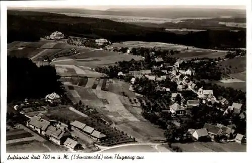 Ak Rodt Loßburg im Schwarzwald, Luftkurort Rodt 700 m ü. M., Luftaufnahme, Schwarzwald
