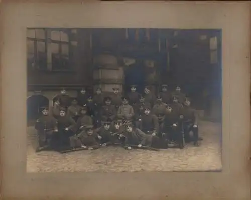 Foto Hamburg, Deutsche Soldaten in Uniform, Kaiserzeit