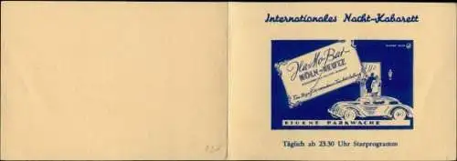 Klapp Ak Werbung, Internationales Nacht-Kabarett, Greta Delar, Gina, Ariane