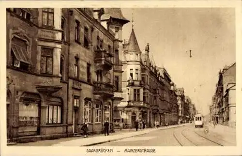 Ak Saarbrücken im Saarland, Mainzerstraße