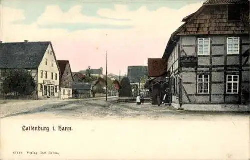 Ak Katlenburg Lindau in Niedersachsen, Straße, Häuser