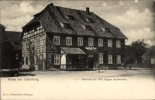 Ak Katlenburg Lindau in Niedersachsen, Gasthaus zur Post
