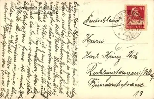 Ak Ingenbohl Kanton Schwyz Schweiz, Töchterinstitut Theresianum, Kirche