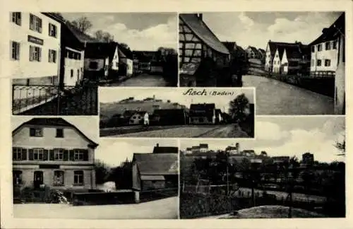 Ak Aach im Hegau Baden, Teilansichten, Straßenpartie, Panorama