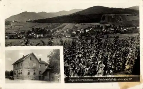 Ak Merzhausen Freiburg im Breisgau, Gasthof zum Friedrichstal, Gesamtansicht