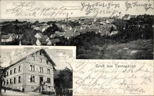 Ak Tannenkirch Kandern im Schwarzwald Baden, Gesamtansicht, Gasthof zum Ochsen