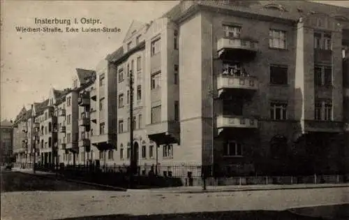 Ak Tschernjachowsk Insterburg Ostpreußen, Wiechert Straße, Ecke Luisenstraße