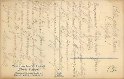 Ak HSDG, Zweischrauben Motorschiff Monte Pascoal