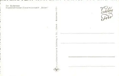 Ak Bodensee, Doppelschrauben-Dieselmotorschiff Baden