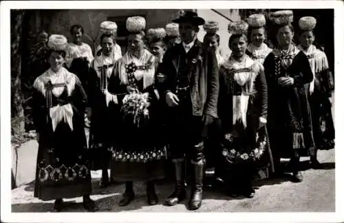 Ak Schwarzwälder Trachten aus dem Wolftal