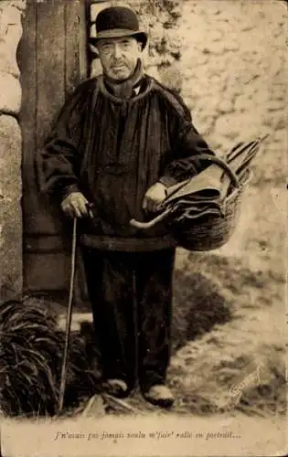 Ak Normandie, J'n'avais pas jamais voulu m'fair' rallo en portrait