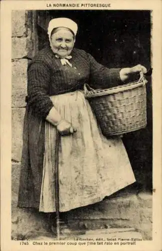CPA Normandie, Chez le premier coup que j'me fait ralo en portrait
