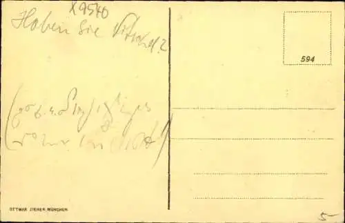 Ak Zwickau in Sachsen, Partie am Schwanenschloss