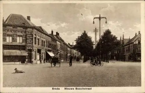 Ak Breda Nordbrabant Niederlande, PES NOTE, Breda Nieuwe Boschstraat