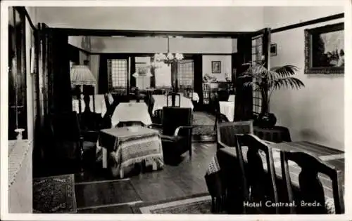 Ak Breda Nordbrabant Niederlande, Hotel Centraal, Breda.