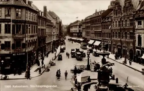 Ak København Kopenhagen Dänemark, Storkespringvandet