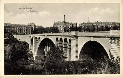 Ak Luxembourg Luxemburg, Pont Adolphe