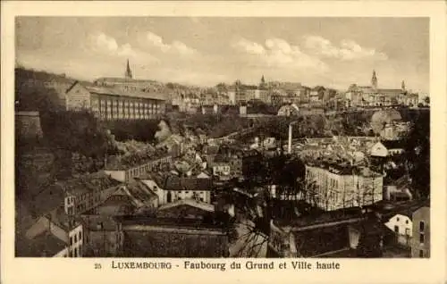 Ak Luxembourg Luxemburg, Faubourg du Grund