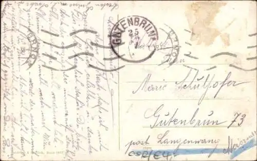 Ak Brno Brünn Südmähren, Bahnhof, Straßenbahn