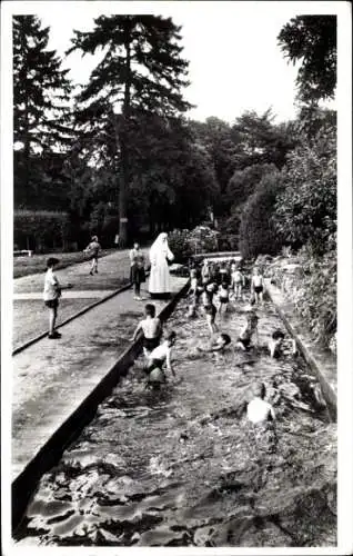Ak Overbunde Bunde Süd-Limburg Niederlande, Koloniehuis, Schwimmbecken