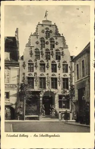 Ak Kołobrzeg Ostseebad Kolberg Pommern, Schwibbogenhaus
