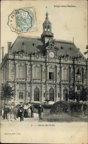 Ak Ivry sur Seine Val de Marne, Rathaus