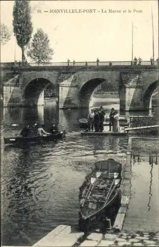 Ak Joinville le Pont Val de Marne, Marne, Brücke
