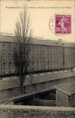 Ak Fresnes (Seine) Val de Marne, Gefängnis, Section des Enfants et les Preaux