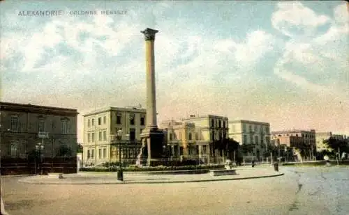 Ak Alexandria Ägypten, Colonne Menasze