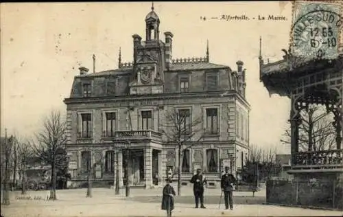Ak Alfortville Val de Marne, Rathaus,  beeindruckende Architektur, wagerecht Ansicht
