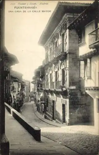 Ak Fuenterrabia Baskenland, Una Casa de la Calle Mayor