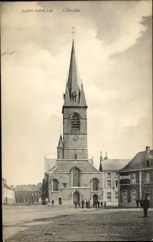 CPA Saint Ghislain Wallonie Hainaut, église