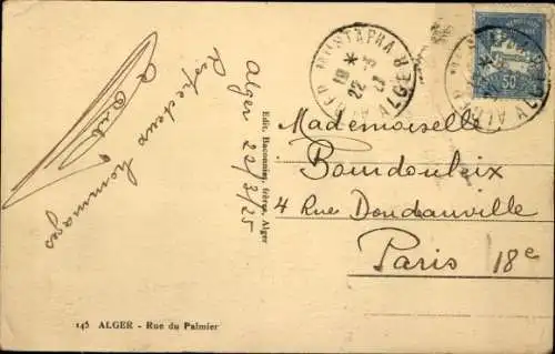 Ak Algier Alger Algerien, Enge Gasse, Frauen in traditioneller Kleidung,  Atmosphäre