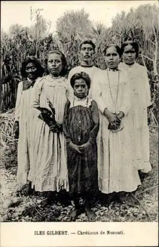 CPA Îles Gilbert Îles Gilbert Kiribati, Chrétiens de Nonouti