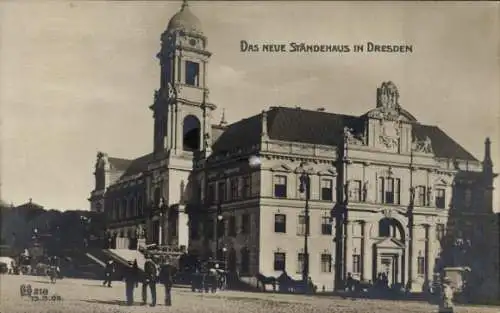 Ak Dresden Altstadt, Ständhaus,  Architektur, Stadtansicht, 1906