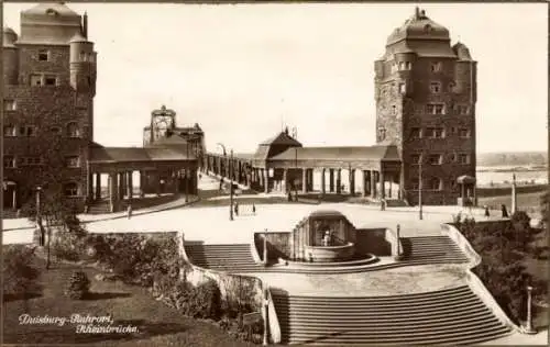 Ak Ruhrort Duisburg im Ruhrgebiet, Rheinbrücke