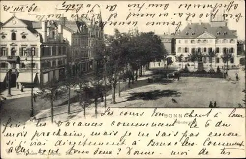 Ak Bonn am Rhein, Münsterplatz