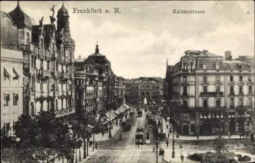 Ak Frankfurt am Main in Hessen, Partie auf der Kaiserstraße