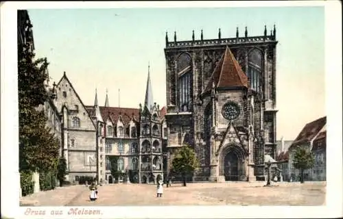 Ak Meißen in Sachsen, Kirche