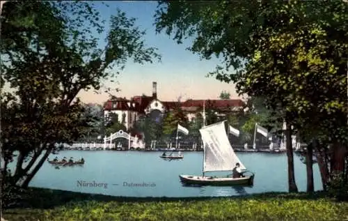 Ak Nürnberg in Mittelfranken, Dutzendteich