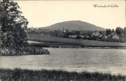 Ak Collm Wermsdorf in Sachsen, Collmberg, Blick auf den Ort
