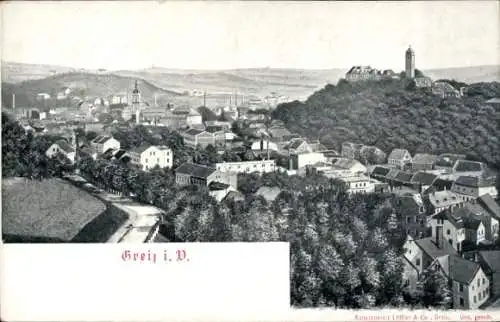 Ak Greiz im Vogtland Thüringen, Gesamtansicht