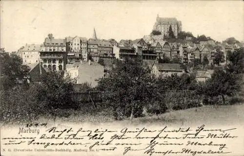 Ak Marburg an der Lahn, Stadtansicht