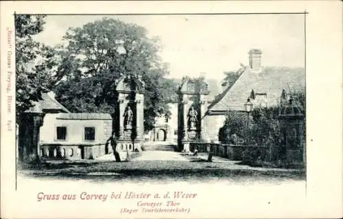 Ak Höxter in Nordrhein Westfalen, Schloss Corvey, Corveyer Tor