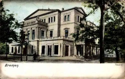 Ak Hansestadt Bremen, Gebäude, Theater,  Architektur, grüne Umgebung