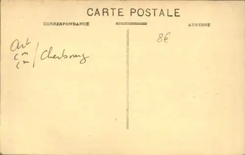 Ak Cherbourg en Cotentin Manche, Hafenansicht, Segelboote, Place Napoléon